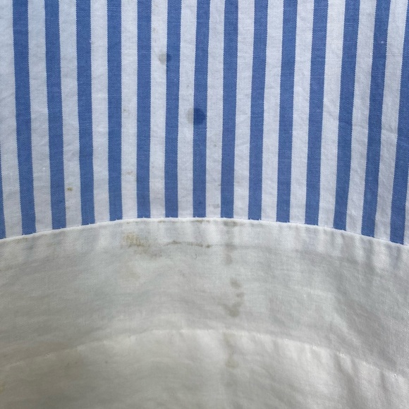 Janie and jack Kids dress size 2t  light blue strips with and bow - Picture 3 of 5